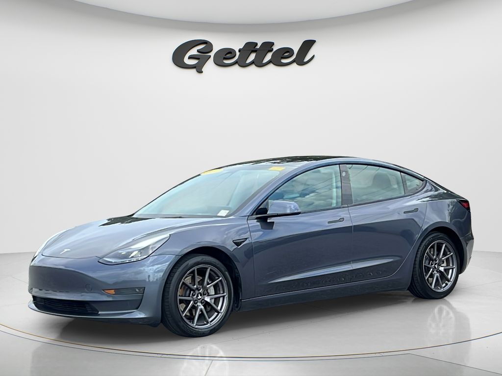 Midnight Silver Metallic 2021 Tesla Model 3 Sedan Rear-Wheel Drive 1-Speed Automatic