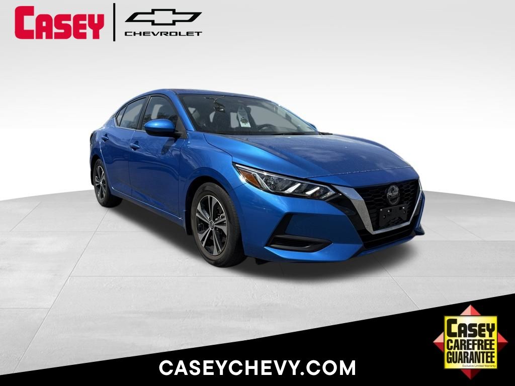 Electric Blue Metallic 2023 Nissan Sentra SV FWD Sedan Front-Wheel Drive Continuously Variable Transmission