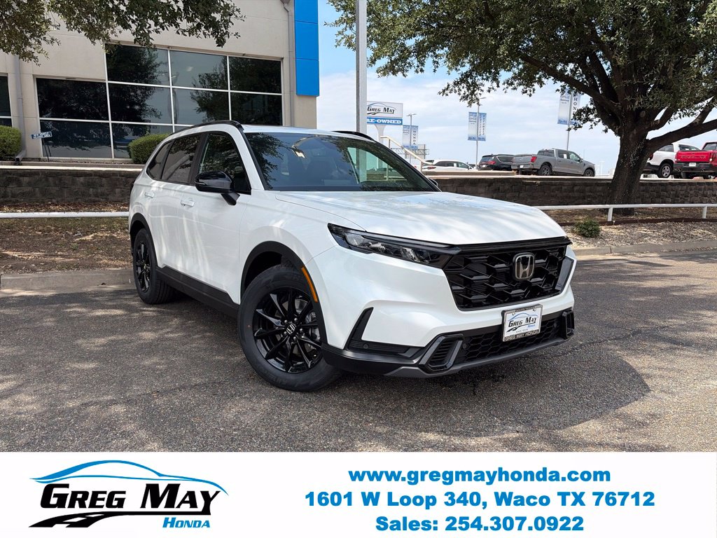 2026 Honda CR-V Hybrid Sport-L White at Greg May Honda