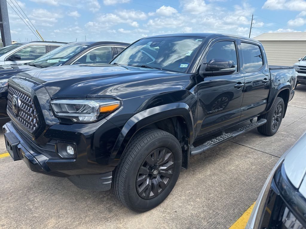 Black 2023 Toyota Tacoma Limited Double Cab 4WD Pickup Truck Four-Wheel Drive 6-Speed Automatic