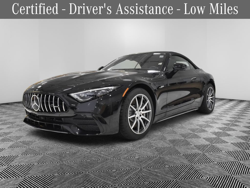 Obsidian Black Metallic 2023 Mercedes-Benz SL-Class AMG SL 43 RWD Convertible Rear-Wheel Drive 9-Speed Automatic