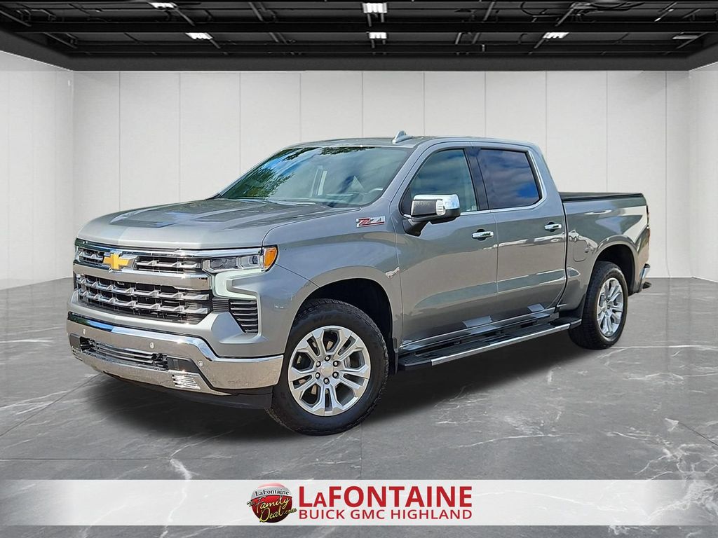Sterling Gray Metallic 2023 Chevrolet Silverado 1500 Pickup Truck Four-Wheel Drive Automatic
