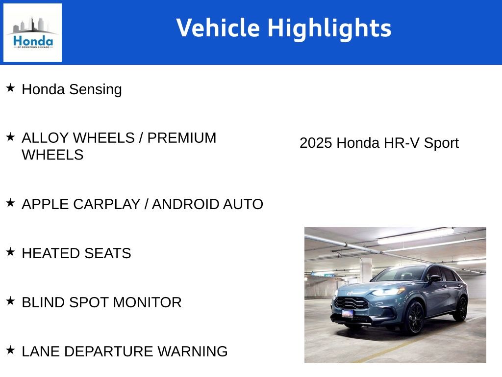 2025 Honda HR-V Sport 7