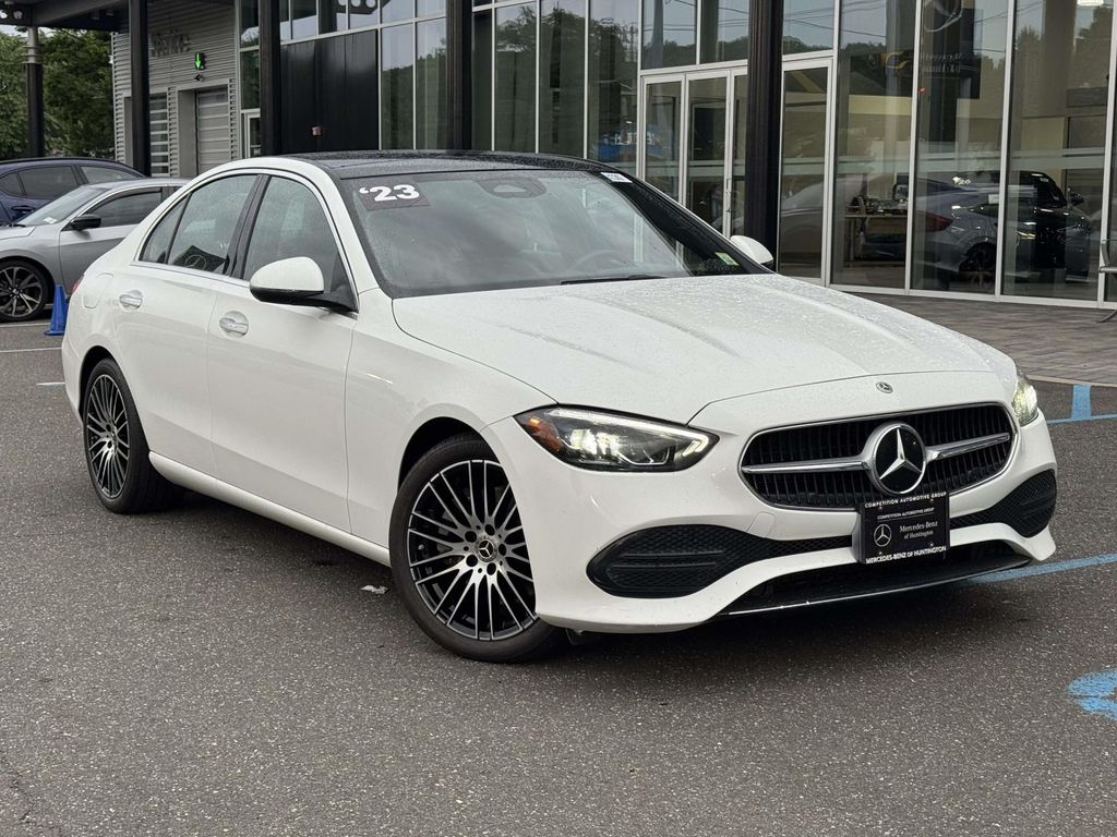 Polar White 2023 Mercedes-Benz C-Class Sedan All-Wheel Drive 9-Speed Automatic