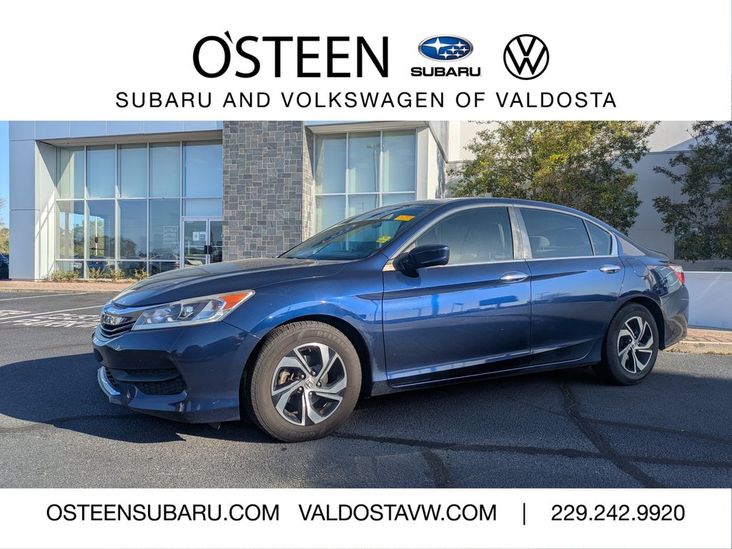 Blue 2016 Honda Accord LX Sedan Front-Wheel Drive Continuously Variable Transmission