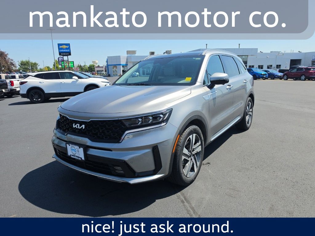 Steel Gray 2023 Kia Sorento Hybrid SUV / Crossover All-Wheel Drive 6-Speed Automatic