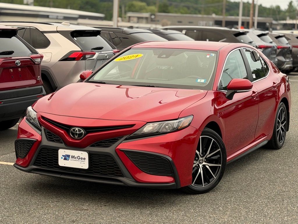 Red 2024 Toyota Camry Sedan All-Wheel Drive 8-Speed Automatic
