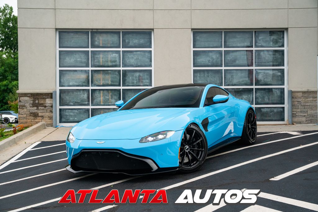 Blue 2019 Aston Martin Vantage Coupe Rear-Wheel Drive 8-Speed Automatic