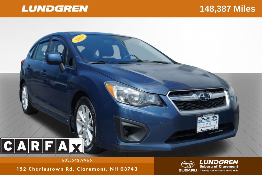 Marine Blue Pearl 2013 Subaru Impreza Hatchback All-Wheel Drive Continuously Variable Transmission