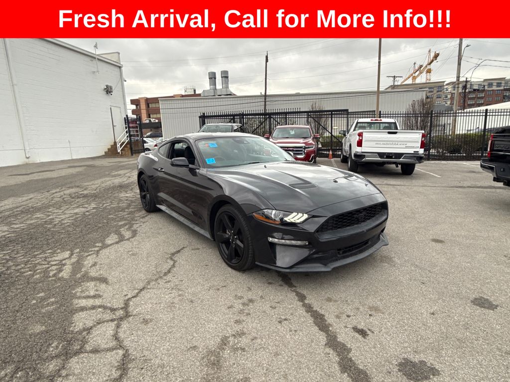 Shadow Black 2022 Ford Mustang EcoBoost Fastback RWD Coupe Rear-Wheel Drive 6-Speed Manual