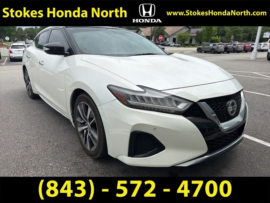 2019 Nissan Maxima 3.5 SL White at Coastal Chevrolet Cadillac
