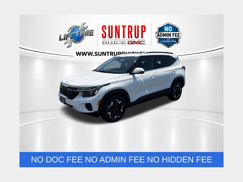 Snow White Pearl 2024 Kia Seltos SUV / Crossover All-Wheel Drive Continuously Variable Transmission