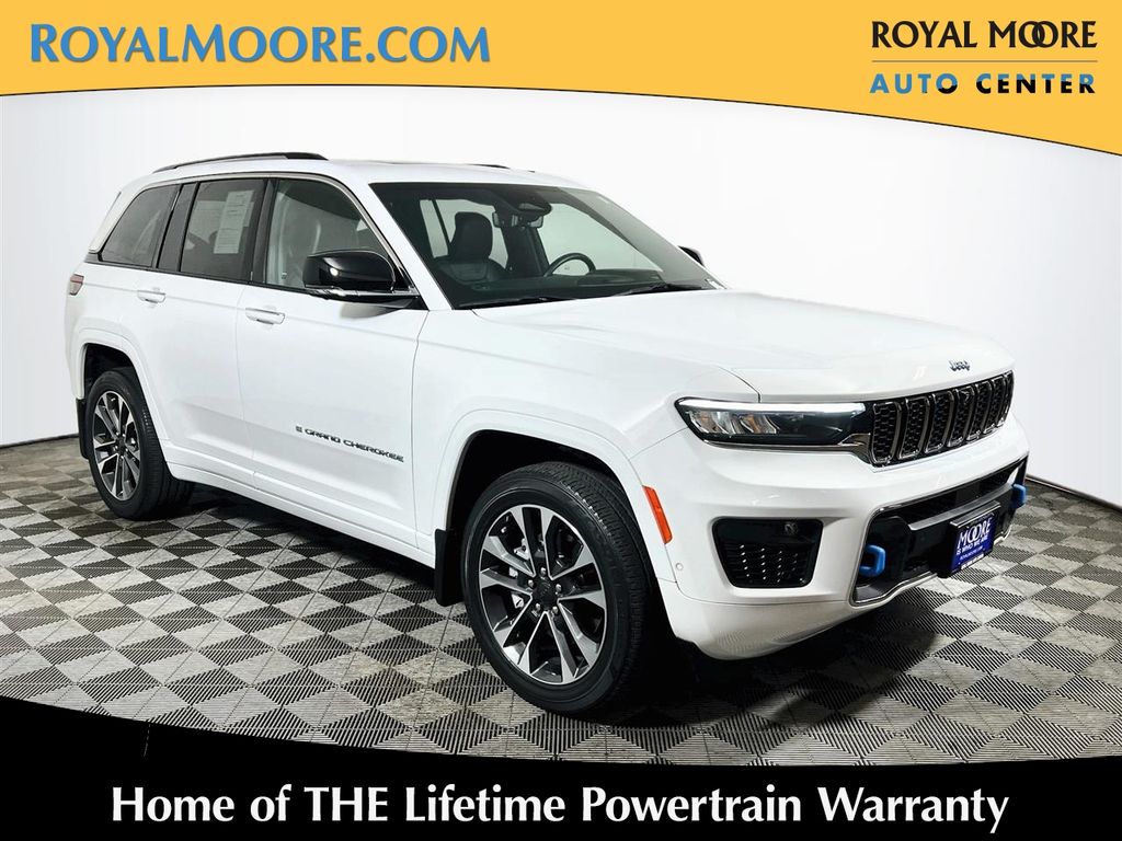 Bright White Clearcoat 2022 Jeep Grand Cherokee 4xe SUV / Crossover Four-Wheel Drive 8-Speed Automatic