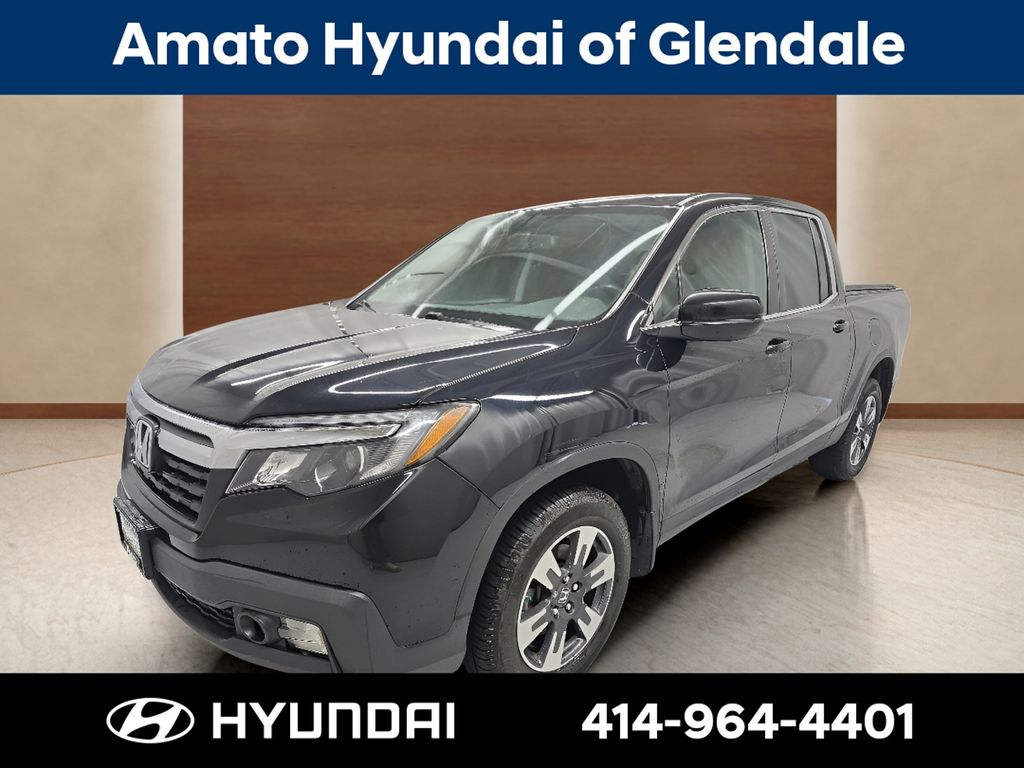 Crystal Black Pearl 2017 Honda Ridgeline RTL-T AWD Pickup Truck All-Wheel Drive 6-Speed Automatic