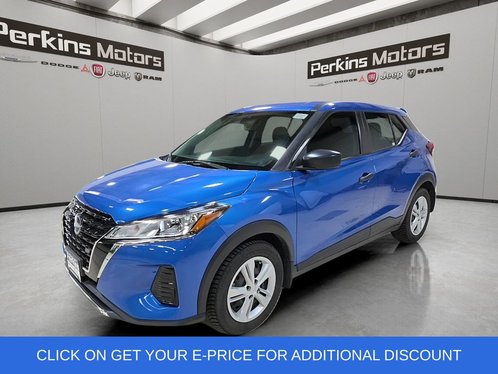 Electric Blue Metallic 2022 Nissan Kicks SUV / Crossover Front-Wheel Drive Continuously Variable Transmission