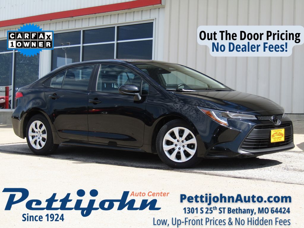 Midnight Black Metallic 2025 Toyota Corolla Sedan Front-Wheel Drive Continuously Variable Transmission