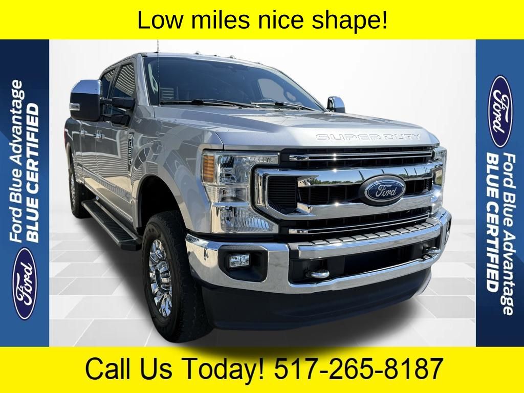 Silver Metallic 2022 Ford F-250 Super Duty XLT Crew Cab 4WD Pickup Truck Four-Wheel Drive 6-Speed Automatic