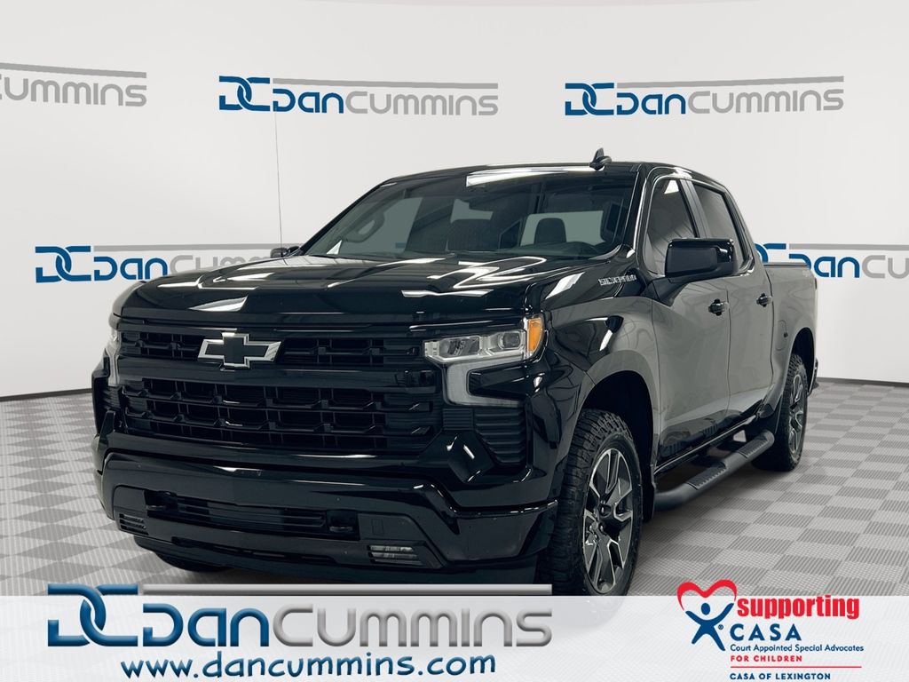 Black 2024 Chevrolet Silverado 1500 Pickup Truck Four-Wheel Drive Automatic