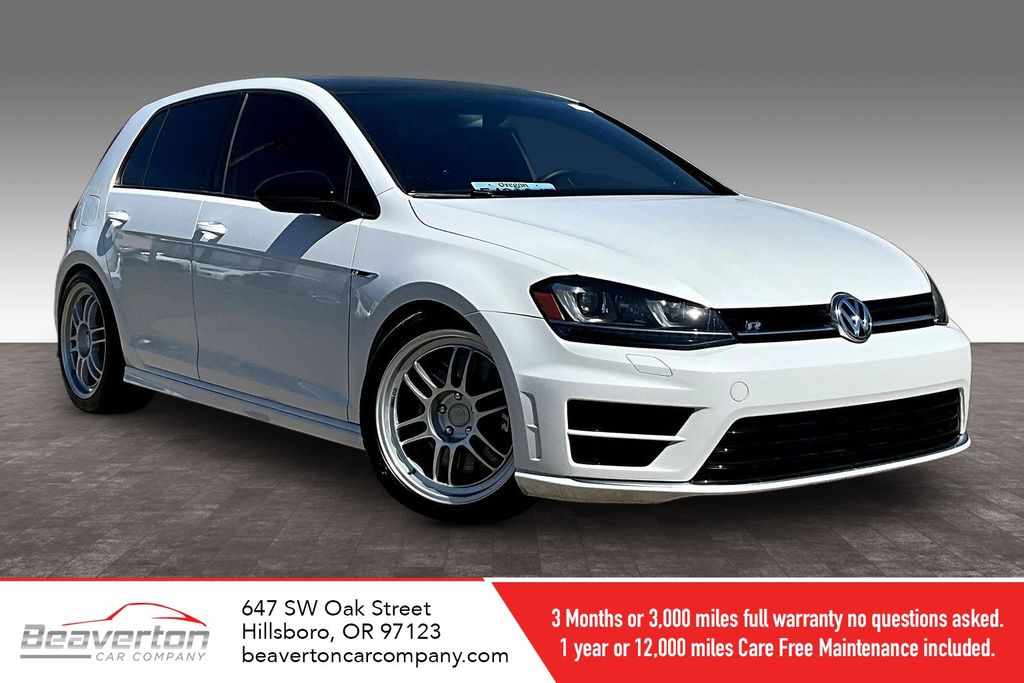White 2016 Volkswagen Golf R 4-Door with DCC and Navigation Hatchback All-Wheel Drive 6-Speed Dual Clutch