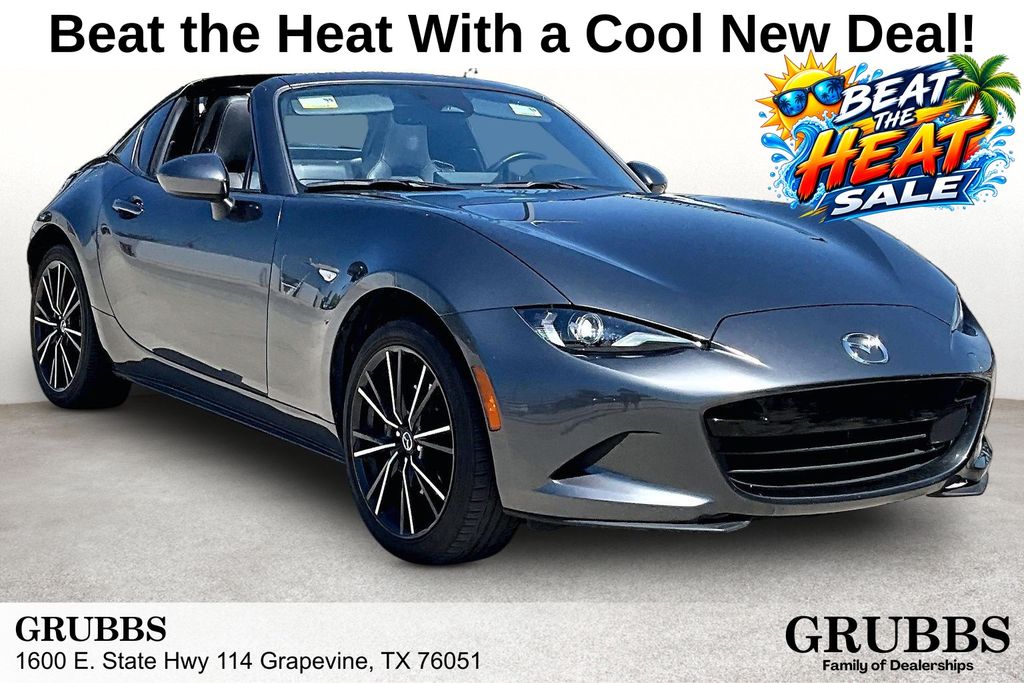 Machine Gray Metallic 2025 Mazda MX-5 Miata Convertible Rear-Wheel Drive 6-Speed Automatic