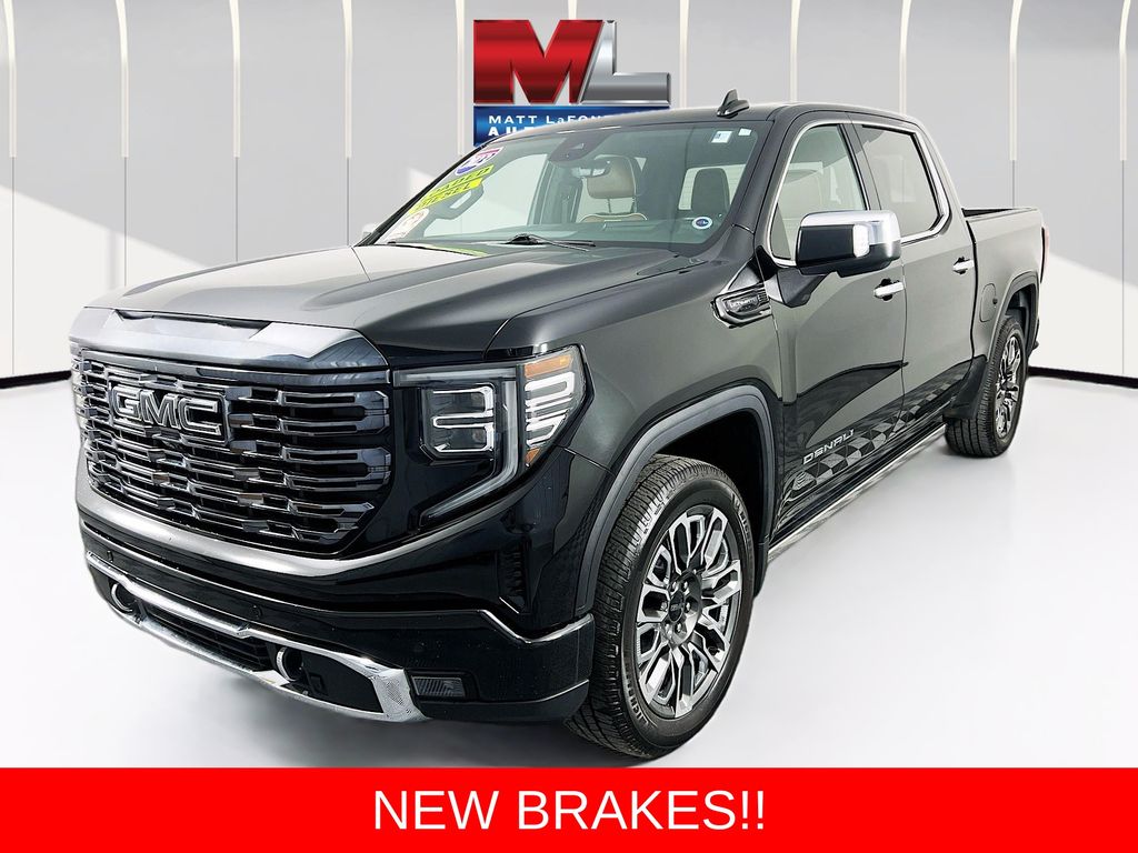 Onyx Black 2023 GMC Sierra 1500 Denali Ultimate Crew Cab 4WD Pickup Truck Four-Wheel Drive Automatic