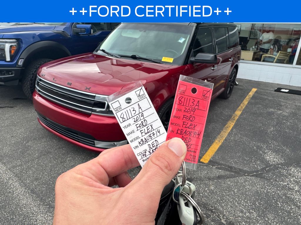 Ruby Red Metallic 2019 Ford Flex SUV / Crossover All-Wheel Drive 6-Speed Automatic