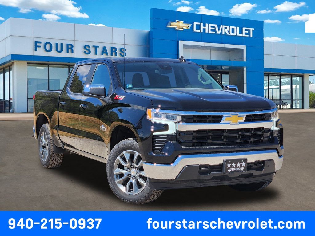 Black 2026 Chevrolet Silverado 1500 Pickup Truck Four-Wheel Drive Automatic