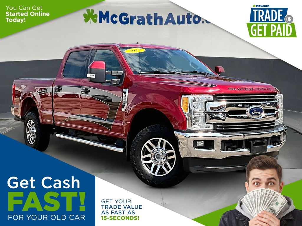 Ruby Red Metallic 2017 Ford F-250 Super Duty Pickup Truck Four-Wheel Drive 6-Speed Automatic