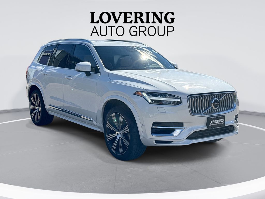 Crystal White Metallic 2024 Volvo XC90 Recharge T8 Ultimate Bright Theme 7-Passenger eAWD SUV / Crossover All-Wheel Drive Automatic