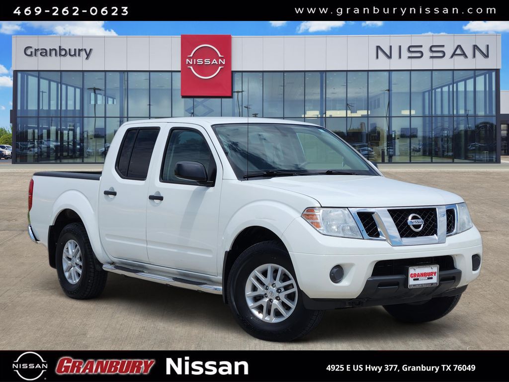 Glacier White 2019 Nissan Frontier Pickup Truck Four-Wheel Drive 5-Speed Automatic Overdrive