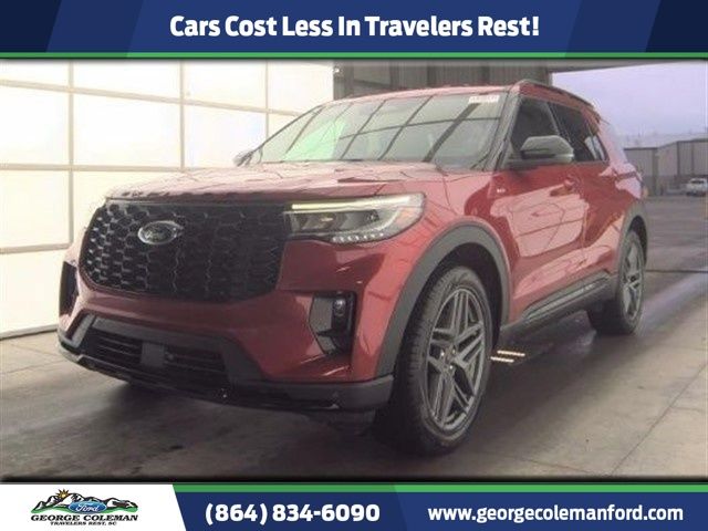 Red Metallic 2025 Ford Explorer ST-Line AWD SUV / Crossover All-Wheel Drive Automatic