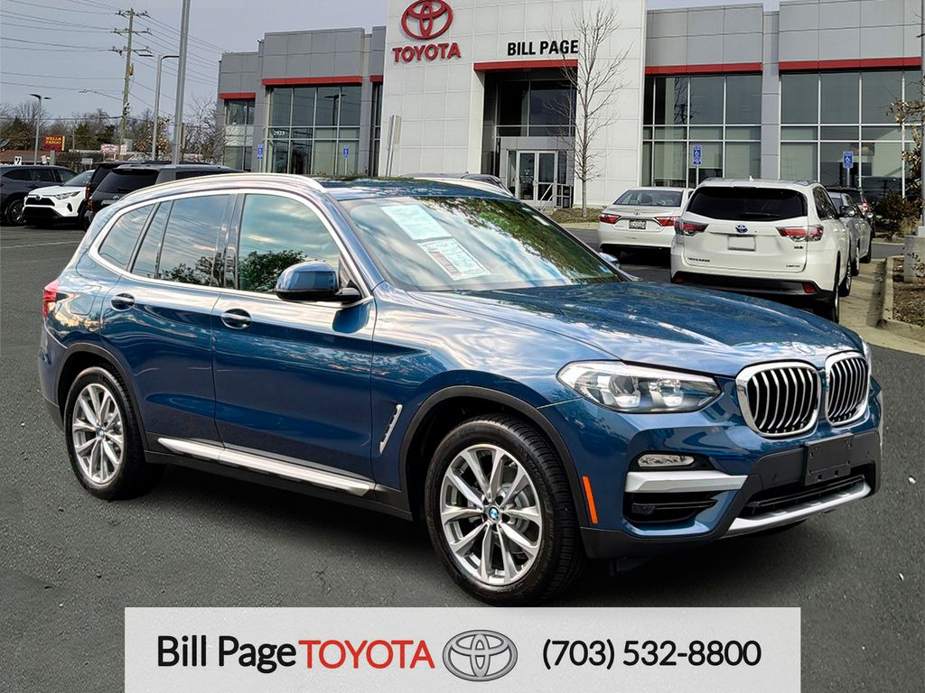 Blue Metallic 2019 BMW X3 SUV / Crossover All-Wheel Drive 8-Speed Automatic