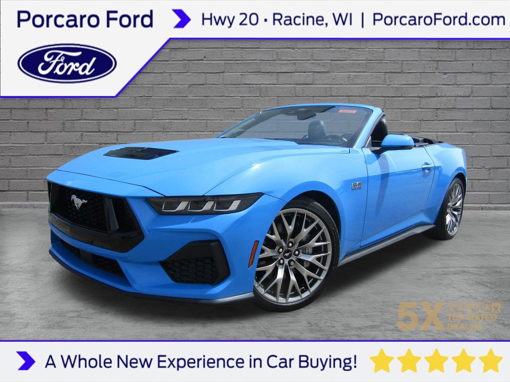 Grabber Blue Metallic 2025 Ford Mustang Convertible Rear-Wheel Drive Automatic