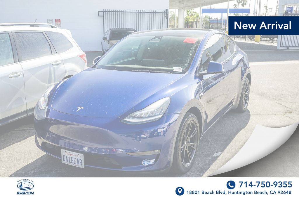 Deep Blue Metallic 2021 Tesla Model Y Long Range AWD SUV / Crossover All-Wheel Drive 1-Speed Automatic