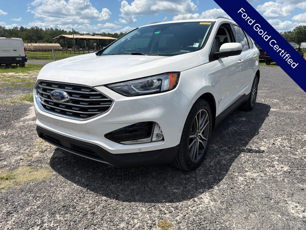 White Metallic 2021 Ford Edge SUV / Crossover Front-Wheel Drive 8-Speed Automatic