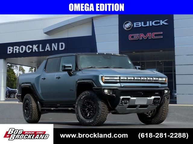 Neptune Blue Matte 2024 GMC Hummer EV Pickup 3X Crew Cab AWD Pickup Truck All-Wheel Drive 1-Speed Automatic