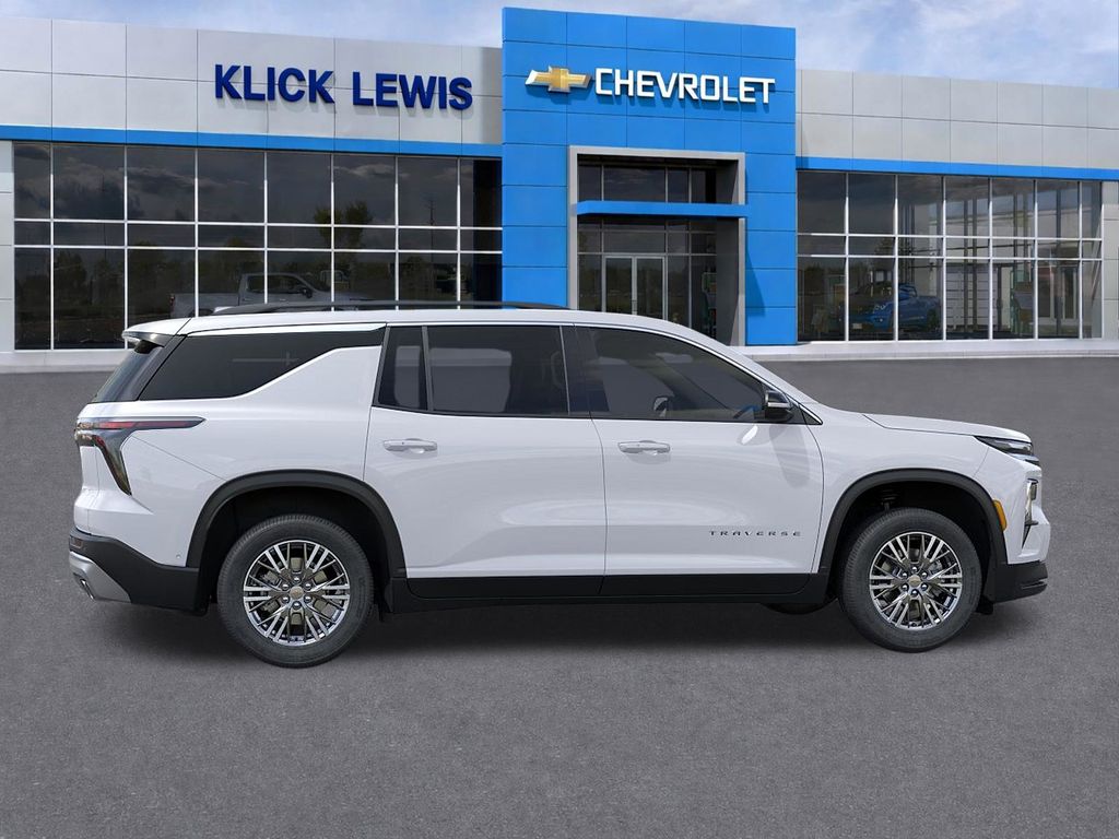 2026 Chevrolet Traverse LT White at Klick Lewis Buick Chevrolet