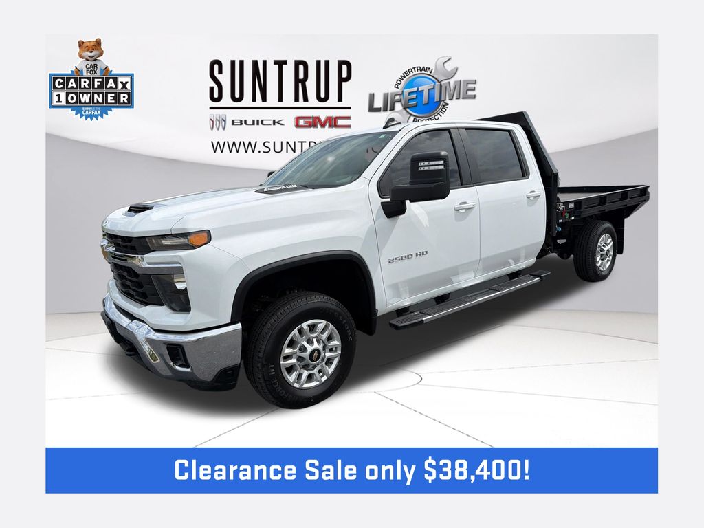 Summit White 2024 Chevrolet Silverado 2500HD LT Crew Cab LB 4WD Pickup Truck Four-Wheel Drive Automatic