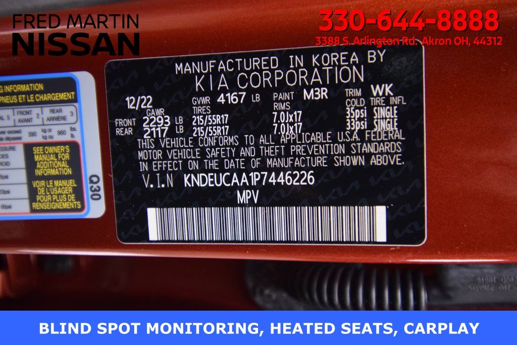 used 2023 Kia Seltos car, priced at $20,500