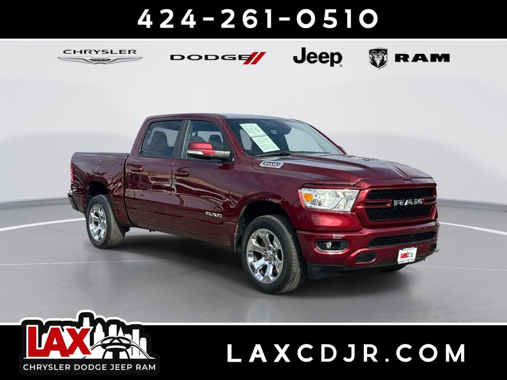 Delmonico Red Pearlcoat 2022 RAM 1500 Big Horn Crew Cab 4WD Pickup Truck Four-Wheel Drive 8-Speed Automatic