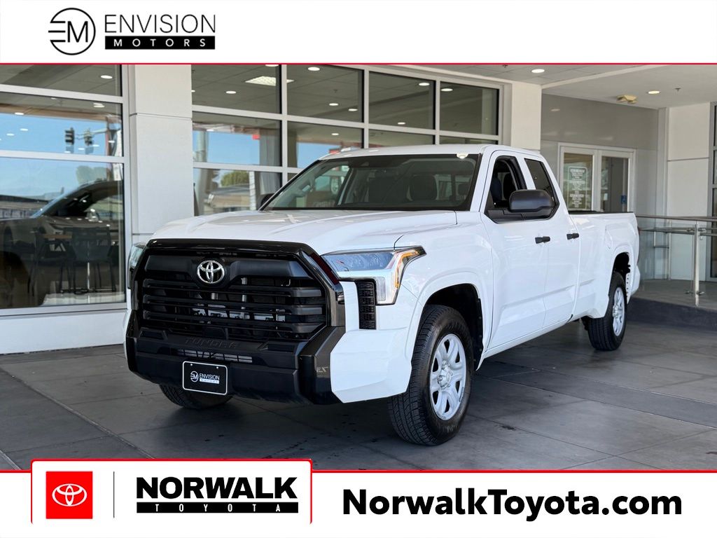 White 2022 Toyota Tundra Pickup Truck Four-Wheel Drive Automatic