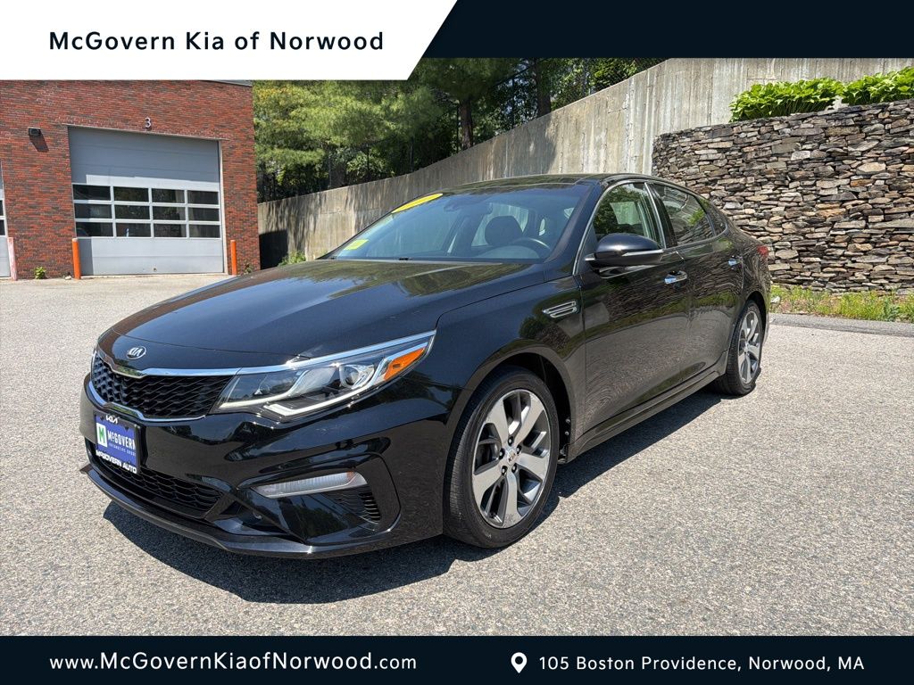 Ebony Black 2020 Kia Optima S FWD Sedan Front-Wheel Drive 6-Speed Automatic
