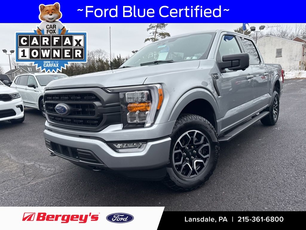 Iconic Silver Metallic 2023 Ford F-150 XLT SuperCrew 4WD Pickup Truck Four-Wheel Drive 10-Speed Automatic