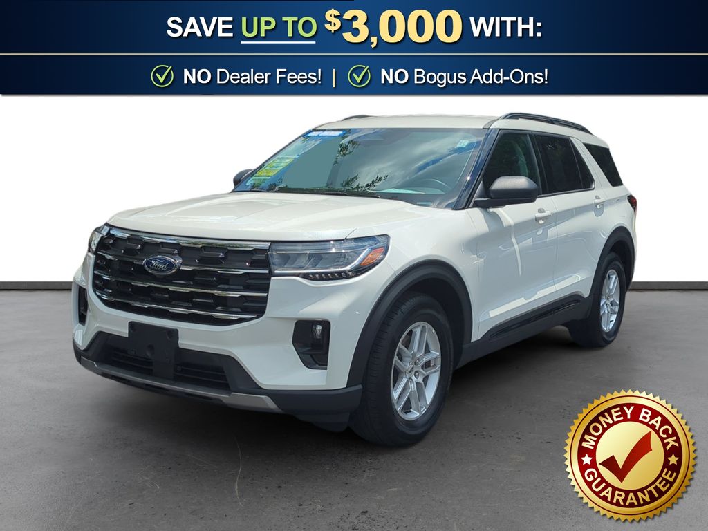 Star White Metallic Tri-Coat 2026 Ford Explorer SUV / Crossover Rear-Wheel Drive Automatic