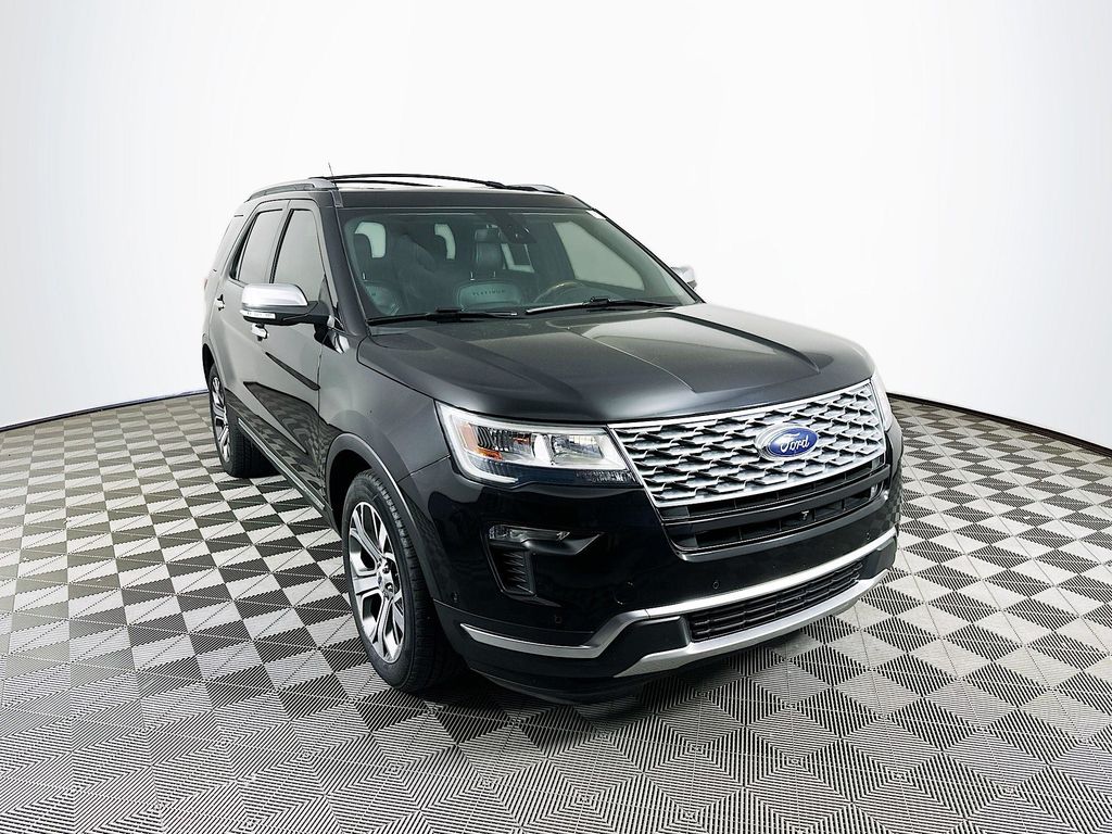 Black 2019 Ford Explorer Platinum AWD SUV / Crossover All-Wheel Drive 6-Speed Automatic