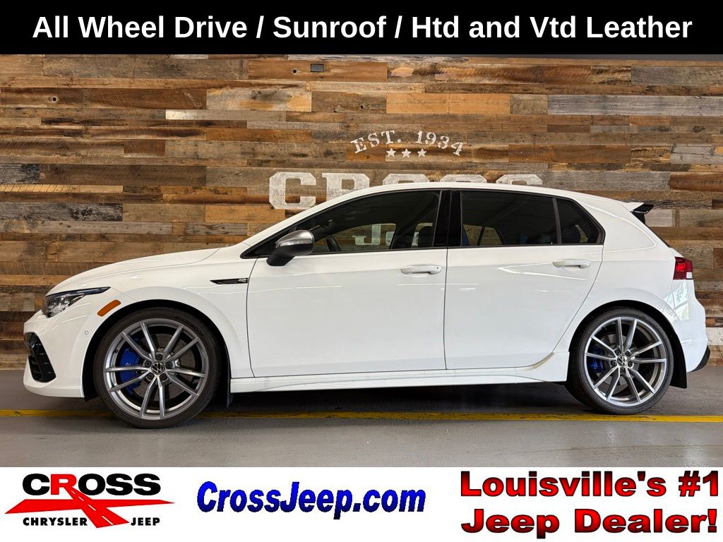 Pure White 2024 Volkswagen Golf R Hatchback All-Wheel Drive 7-Speed Dual Clutch