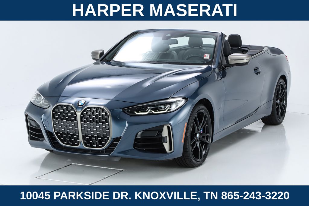Arctic Race Blue Metallic 2024 BMW 4 Series Convertible All-Wheel Drive 8-Speed Automatic