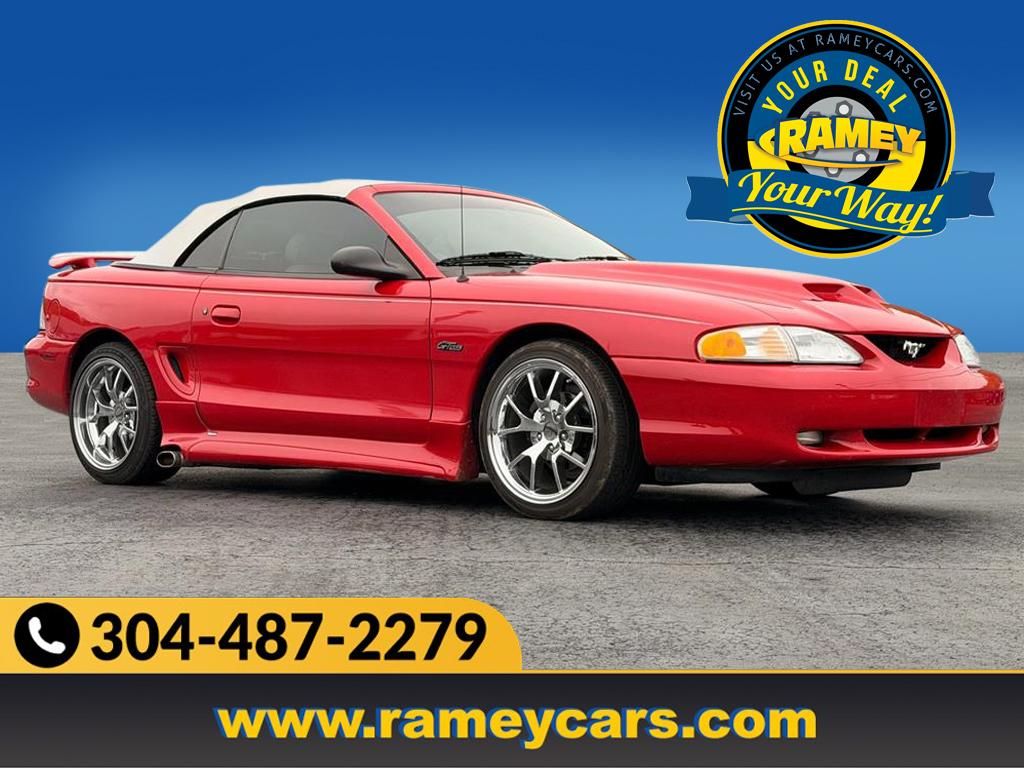 Red 1996 Ford Mustang Convertible Rear-Wheel Drive Automatic