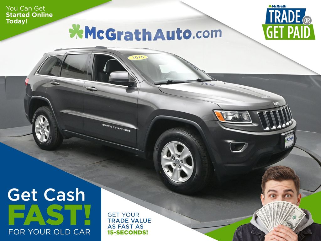 Gray (Granite Crystal Metallic Clearcoat) 2016 Jeep Grand Cherokee SUV / Crossover Four-Wheel Drive 8-Speed Automatic