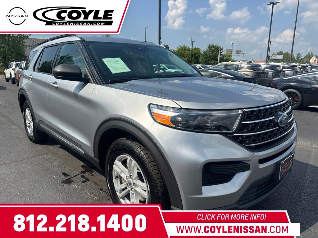 Silver Metallic 2021 Ford Explorer SUV / Crossover All-Wheel Drive Automatic